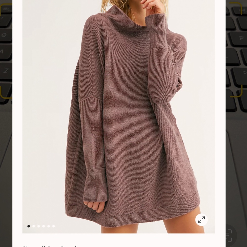 Free People Ottoman Slouchy Tunic Nutmeg XS